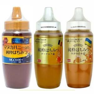 4【はちみつ 500g×3点セット マヌカハニー ウクライナ ルーマニア】 蜂蜜 はちみつ ハニー マヌカ 養蜂 ハチミツ