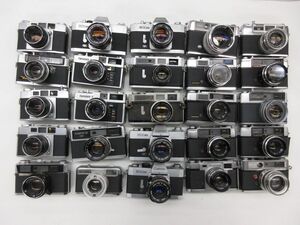 (5056N)ジャンク YASHICA EE 35 minister Canon EX EE QL 7 OLYMPUS 35 LC Aute Eye等 まとめてセット 25台 動作未確認 同梱不可