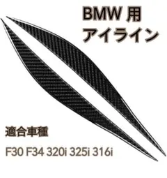 GoolRC☆カーボンファイバーヘッドライト アイライン(眉毛)1ペア BMW☆