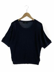 UNTITLED アンタイトル ラメ ニット size2/ネイビー ◇■ ☆ djb6 レディース