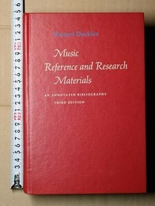 c2古本【音楽史】洋書 [英語] Music reference and research materials / Vincent Duckles