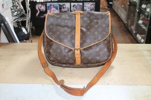 中古 LOUIS VUITTON ソミュール35 モノグラム M42254 ショルダーバッグ 斜め掛けバッグ メンズ レディース 男女兼用 バッグ ルイヴィトン