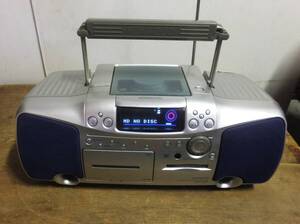 ★ こ-602 ケンウッド MDコンポ MDX-E3 日本製 中古 通電OK CD/MD ラジカセ 大きさ/約寸：高さ21cm 幅49cm 奥24cm 重さ5.7kg　 