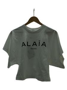 ALAIA◆アライア/ワイドスリーブジャージーTシャツ/38/コットン/WHT/AA9H02911J017