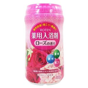 薬用入浴剤 日本製 露天/ROTEN ローズの香り 680gｘ３個セット/卸