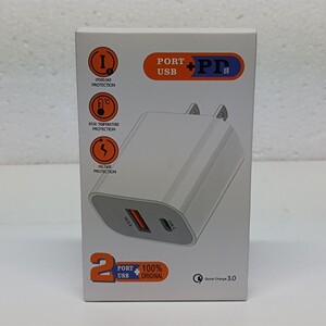 IAKTD iPhone 充電器 20W PD 急速充電 Type C 充電器 USB C - Lightning ケーブル 2m付き PSE認証済み y1101-1