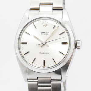 ロレックス 中古 メンズ ROLEX オイスター プレシジョン 6426 369****番 手巻き SS ステンレススチール シルバー 軽仕上げ