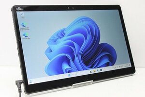 1円スタート タブレットPC Windows11 富士通 ARROWS Tab Q738 第7世代 Core i3 SSD128GB メモリ4GB Windows10 カメラ 13.3インチ