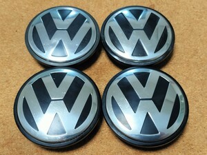 フォルクスワーゲン アルミホイール用 センターキャップ VW　直径約65.8mm 中古４個セット