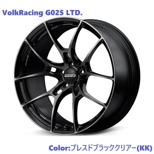【納期要確認】Volk Racing G025 LTD. SIZE:9.5J-18 +45(F3) PCD:114.3-5H Color:KK ホイール2本セット