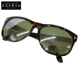 1円 TOM FORD トムフォード TF236 Olivier デミ柄 サングラス 58-15-145 ダークブラウン メンズ