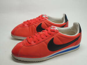 即決!定番! 13製 NIKE CLASSIC CORTEZ NYLON 25cm 赤×黒 532487-600 / ナイキ クラシック コルテッツ ナイロン