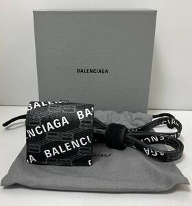 BALENCIAGA バレンシアガ／ 702589／ ブラック／ Airpods ／ Airpods第3世代用ケース　小物　箱保存袋ストラップ付