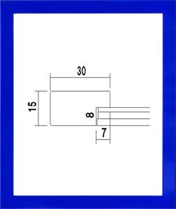 デッサン用 額縁 木製(MDF)フレーム 5906 太子サイズ ブルー