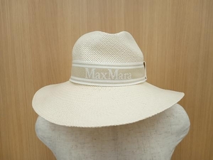 MaxMara マックスマーラ ロゴハット Panama 457101216 リボン ユニセックス イタリア製 57 夏