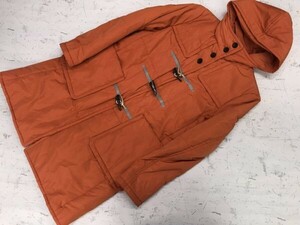 UU ユニクロ UNIQLO × アンダーカバー UNDERCOVER モード コラボ 中綿ダッフルコート レディース ポリエステル100％ L オレンジ