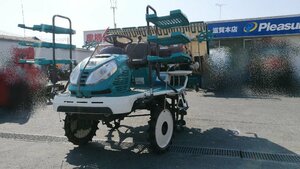 （滋賀）クボタ 乗用田植機 WP60D-SP 6条植え 使用時間116h ディーゼル 施肥・除草機、整地ロータ付き　滋賀県より配送可能