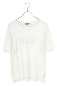 ディオール Tシャツ ピーター・ドイグ 21AW 143J685C0677 サイズ:L DIOR AND PETER DOIGロゴ刺繍Tシャツ 中古 SB01