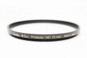 ☆送料無料☆ kenko ケンコー Zeta Protector(W) 72mm ガラス表面に薄いスレあり #21102124