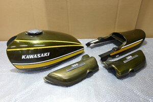 当時物 純正 Z1 Z2 750RS オリジナルペイント イエロータイガー 外装セット タンク 左右サイドカバー テールカウル 1