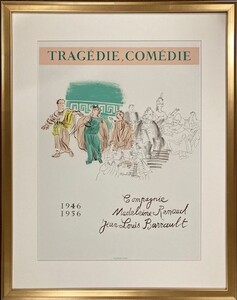 【特価】　≪　　ラウル 　デュフィ　　≫　　オリジナルリトグラフ【石版画】　　TRAGEDIE-COMEDIE 　　1956年　　RAOUL DUFY