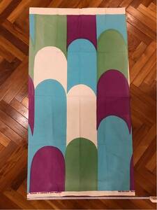 貴重 1967年 Marimekko マリメッコ Maija Isola マイヤイソラ NOSTOSILTA 73cm x 135cm テーブルクロス タペストリー カーテン ハギレ