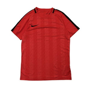 2207F-053 メンズ NIKE ナイキ レッド 半袖Tシャツ M DRI-FIT ワンポイントロゴ 丸首