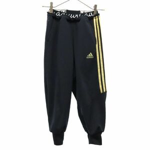 アディダス ライン トレーニング クロップドパンツ 140 ブラック adidas キッズ