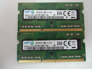 ☆SAMSUNG PC3L-12800S 4GB×2枚 BIOS確認済☆３