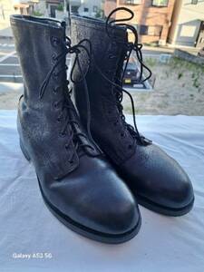 Ｎｏ　２７２　未使用　米空軍　黒革ブーツ　サイズ８ｗ　１９８３年