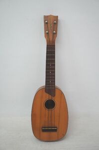 【1-62】 KAMAKA カマカ ukulele ウクレレ パイナップル型 ゴールドラベル ハワイアンコン材 ホノルル 弦楽器 現状品