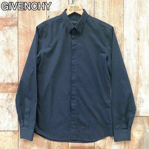 【美品】GIVENCHY ジバンシー ドレスシャツ 39 ブラック ボタンダウン サードカルチャー