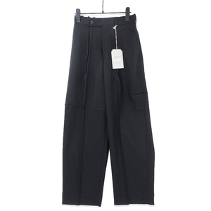 未使用 MARKAWARE マーカウェア クラシックフィットトラウザーズ A21A-03PT02C CLASSIC FIT TROUSERS ブラック 黒 1 タグ付き 20019322