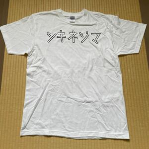 式根島 まんぼう カタカナTシャツ サイズL MANBOW 自転車 サイクル シキネジマ 半袖Tシャツ バイク 大竹伸朗 ニューシャネル