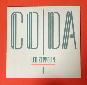 UK Original 初回 Swan Song A0051 CODA / Led Zeppelin MAT: A2/B 完品