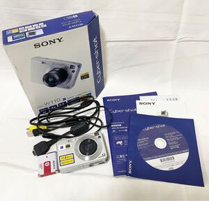 1D045 SONY ソニー Cyber-shot サイバーショット DSC-W110 シルバー デジタルカメラ デジカメ