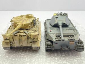 戦車 プラモデル 完成品 スケール不明 破損 欠品 あり まとめて 簡易梱包/ジャンク ※まとめて取引・同梱不可 [20-2411]