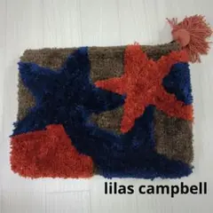 lilas campbell 星形模様のファークラッチバッグ