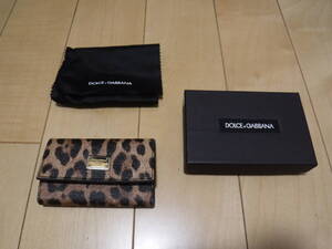 DOLCE＆GABBANA　D&G　レオパード柄　キーケース　