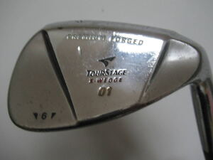 ★BRIDGESTON ブリジストン TOUR STAGE X-WEDGE 01 ウエッジ SW 58° 純正スチールシャフト F745　★レア★激安★中古★　★