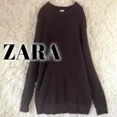 ZARA ✨ザラ　ボルドー　膝丈ニット　ワンピース