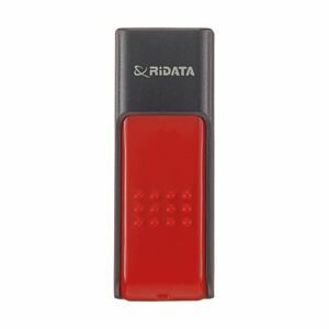 【新品】（まとめ）RiDATA ラベル付USBメモリー32GB ブラック/レッド RDA-ID50U032GBK/RD 1個【×3セット】