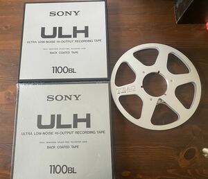 SONY オープンリールテープ ULH-1100BL 新品未開封1本と開封使用済み1本にTEACの空リール1本の全3本をセットで!