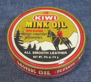 空き缶◇米国製 KIWI MINK OIL◇送料230円～