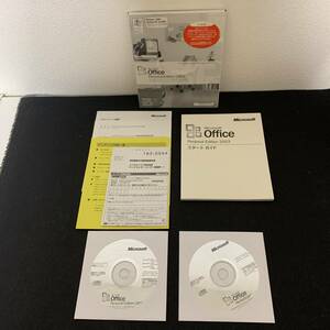 K615　Microsoft Office 2003 Personal Edition　ディスク未開封、説明書付き