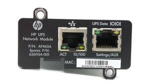 ●HP UPS用 ネットワークモジュール AF465A （P/N636934-001 ）中古動作品