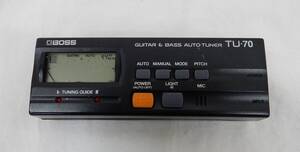 【中古・通電のみ確認】★BOSS GUITER&BASS AUTO TUNER TU-70 ギター＆ベース チューナー