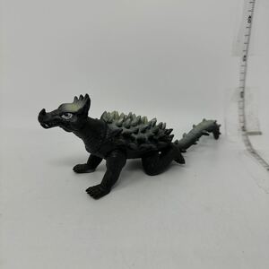 中古　山勝ソフビ 昭和版　アンギラス　当時物　キングザウルス　東宝怪獣　ポピー　やまかつ　ゴジラ　① ※2302