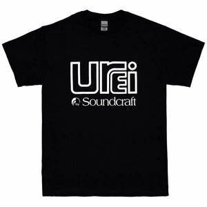 [Lサイズ]Urei（ウーレイ）by Soundcraft ロゴTシャツ DJミキサー ディープハウス クラブ ディスコ 黒