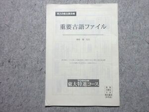 VQ55-045 東進 東大合格支援企画 重要古語ファイル 2020 栗原隆 ☆ 003s0B